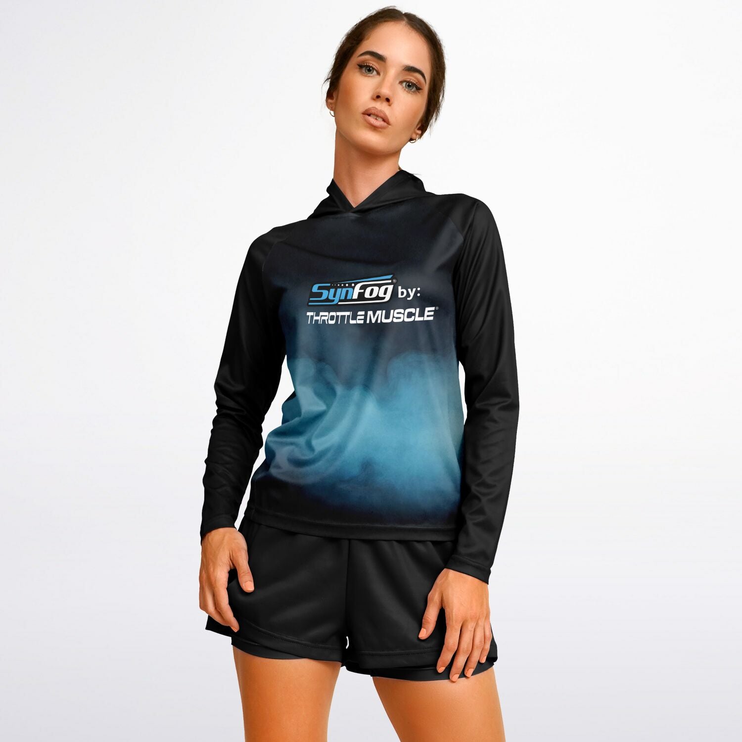 SynFog Women's Long Sleeve Hooded Performance Shirt