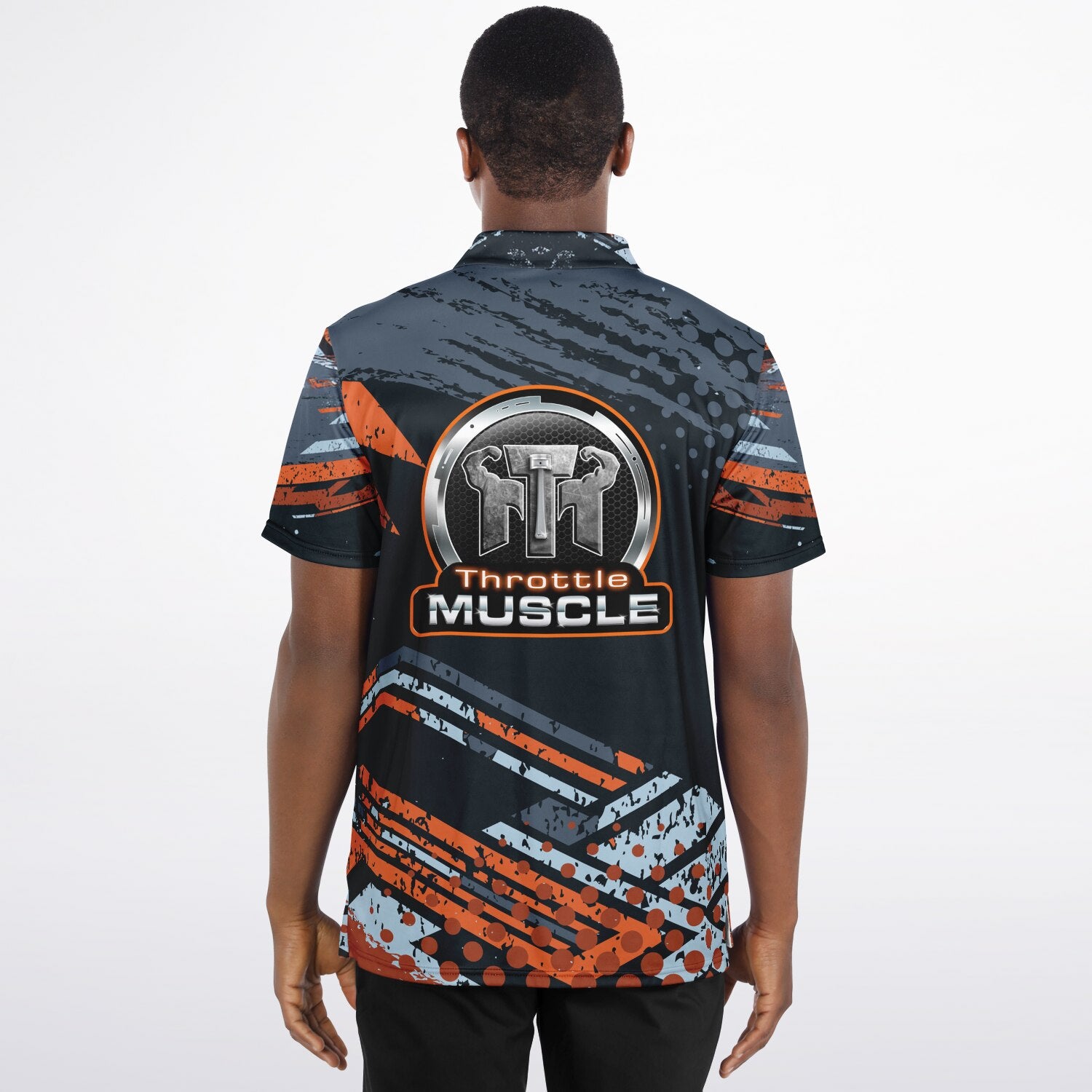 Throttle Muscle Muscle Blades Branded Men's Polo Shirt