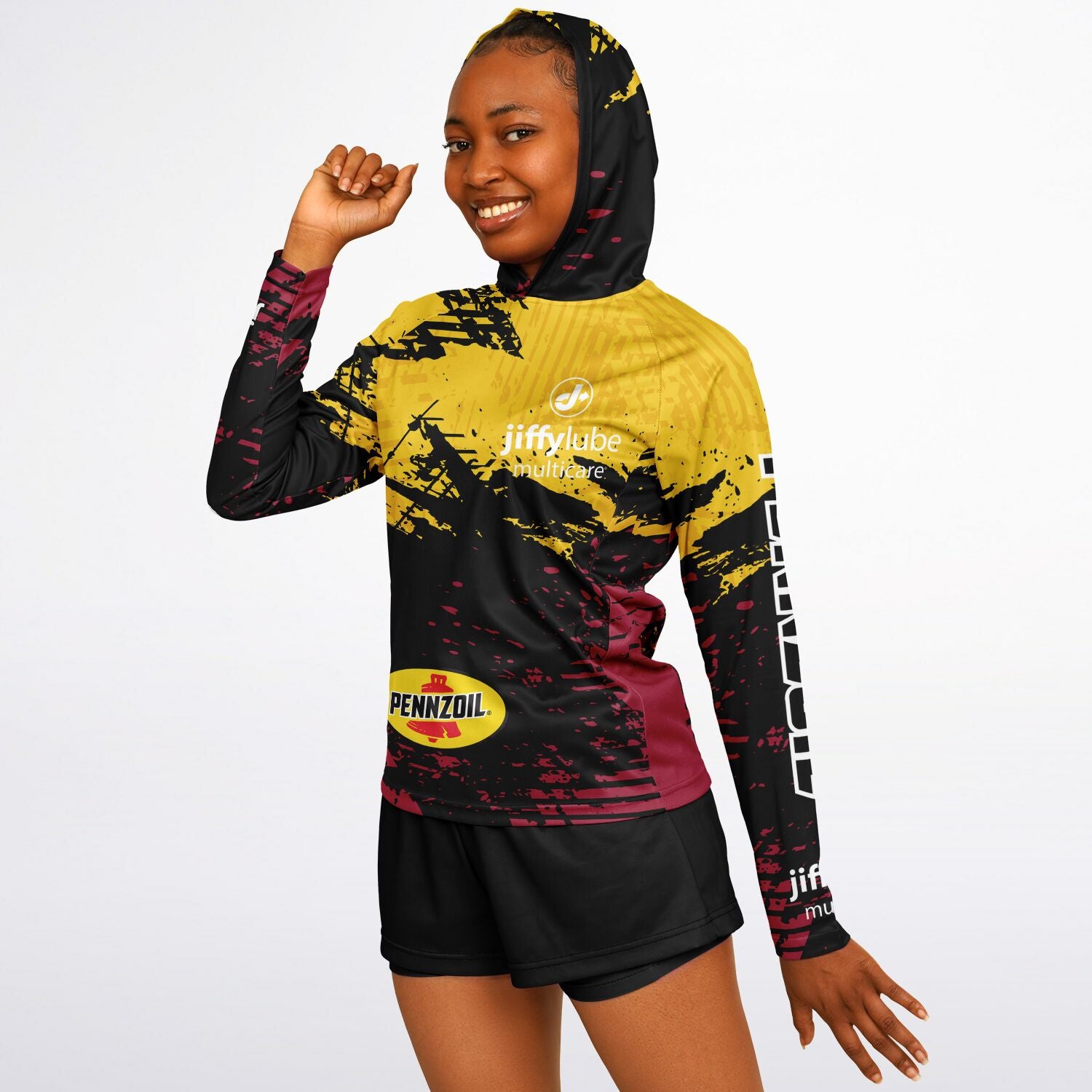 Jiffy Lube Pennzoil Collab Women's Performance Shirt Hoodie