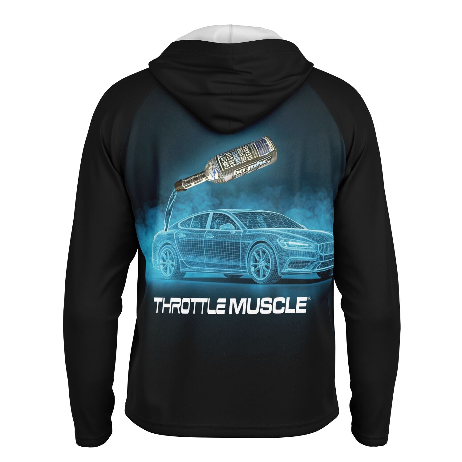 SynFog by Throttle Muscle Men's Long Sleeve Hooded Performance Shirt