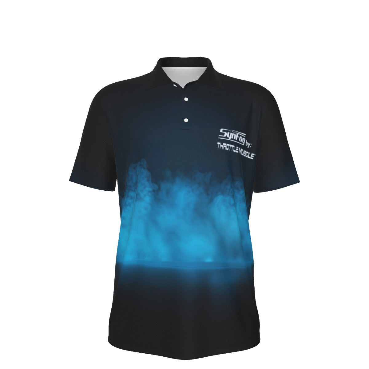 Throttle Muscle Men's SynFog All-Over Print Men's UV Protection POLO Shirt