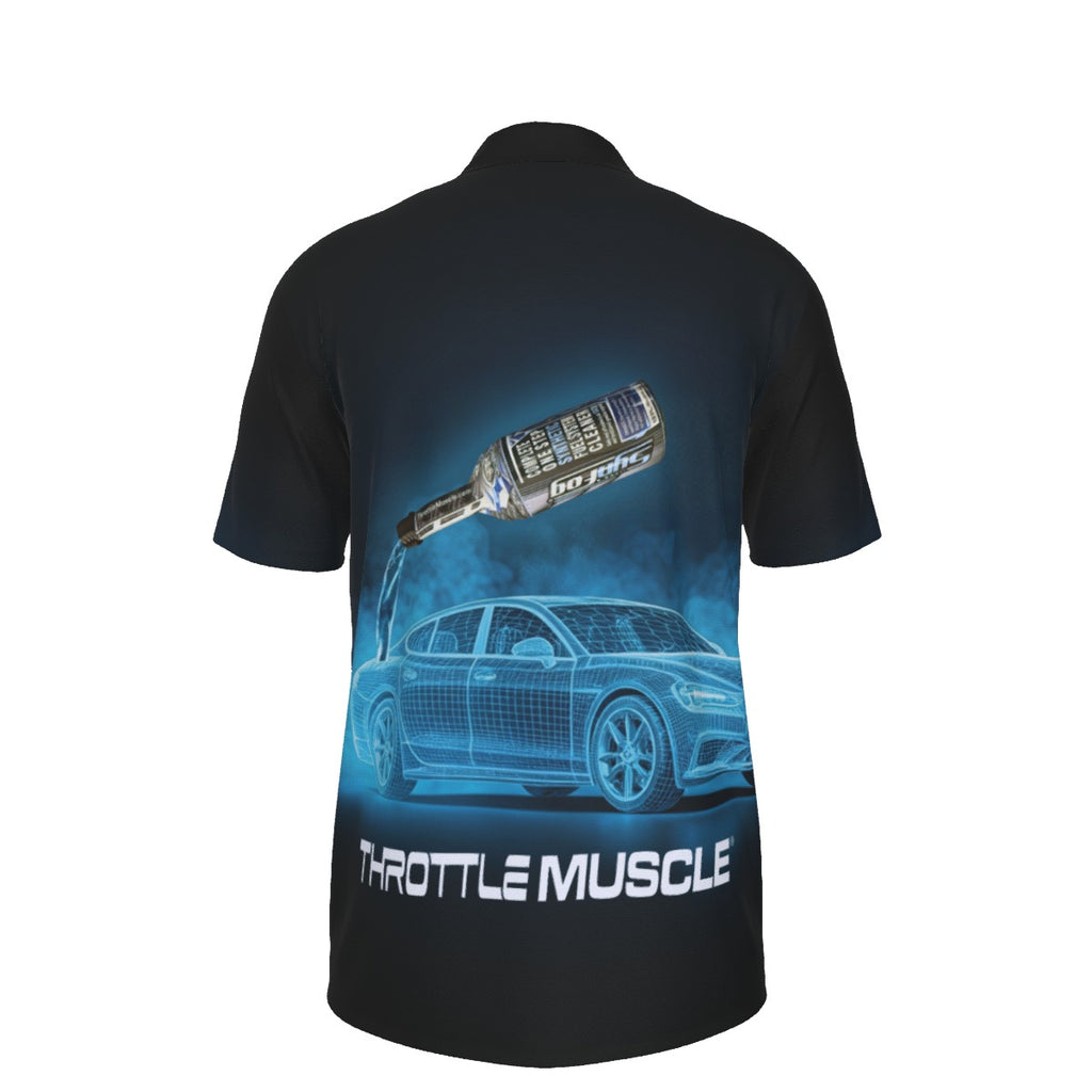Throttle Muscle Men's SynFog All-Over Print Men's UV Protection POLO Shirt
