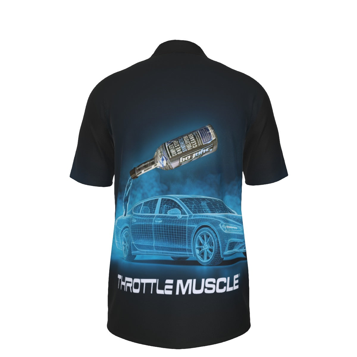 Throttle Muscle Men's SynFog All-Over Print Men's UV Protection POLO Shirt