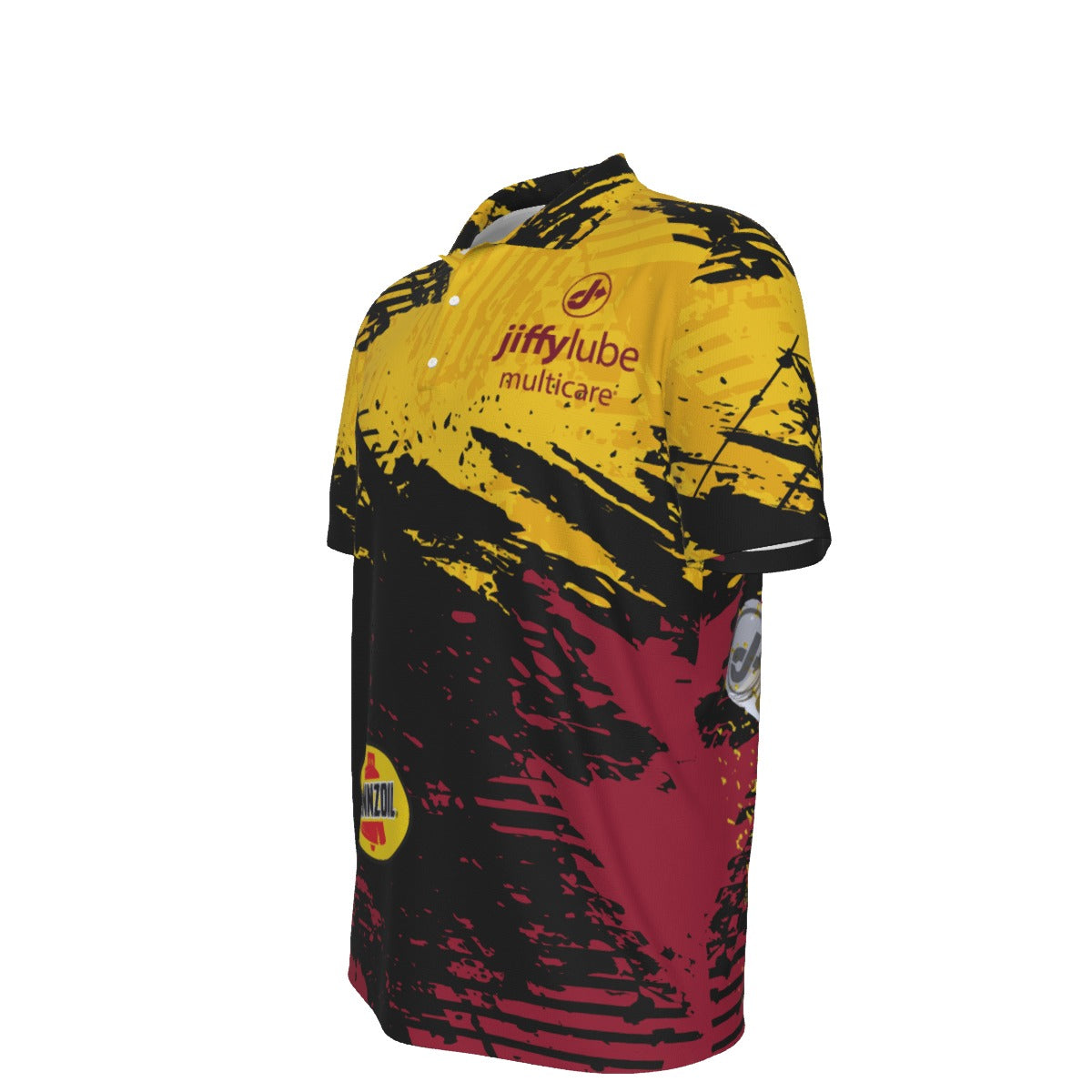 Jiffy Lube Men's Pennzoil All-Over Print Men's UV Protection POLO Shirt