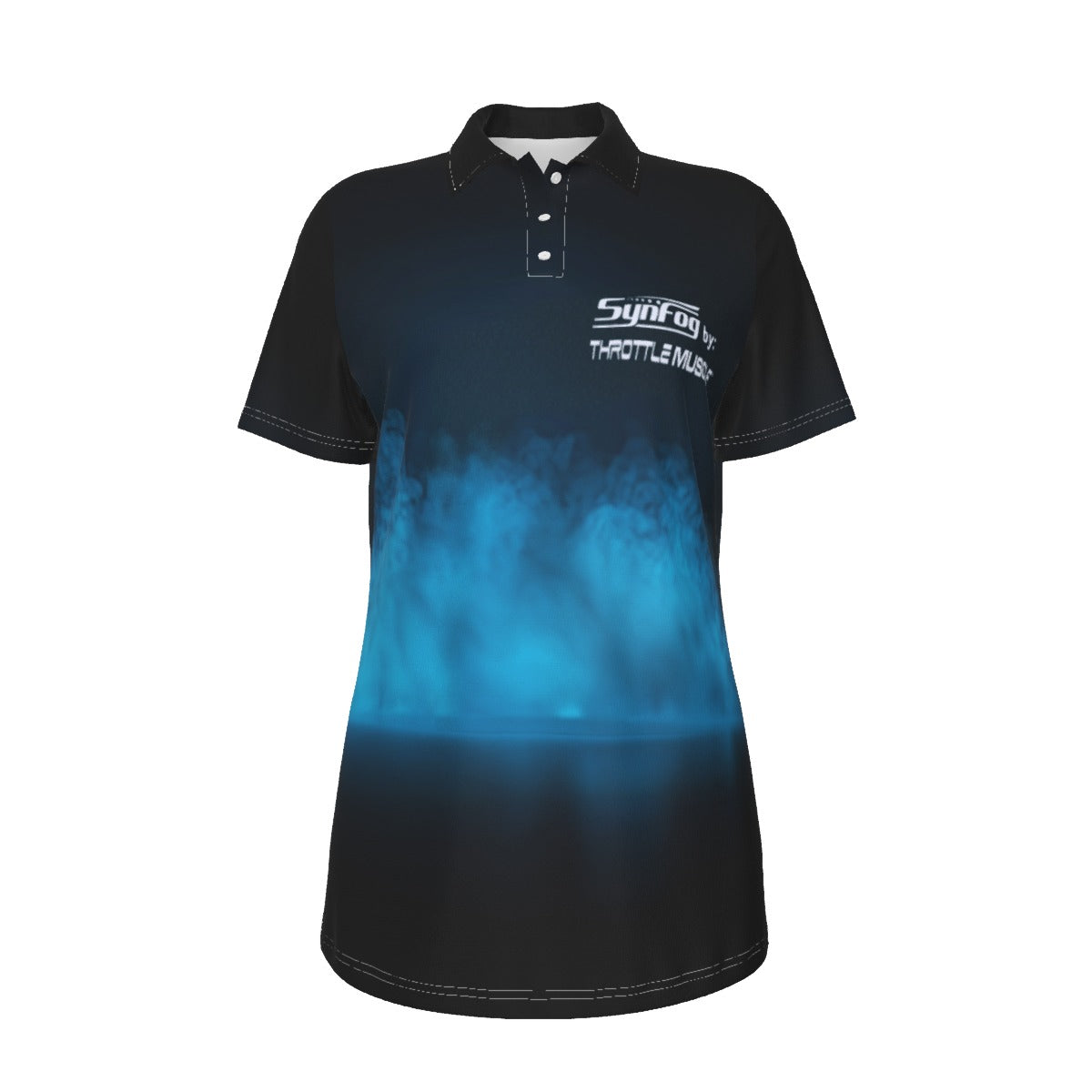 Throttle Muscle Women's SynFog All-Over Print Women's UV Protection POLO Shirt