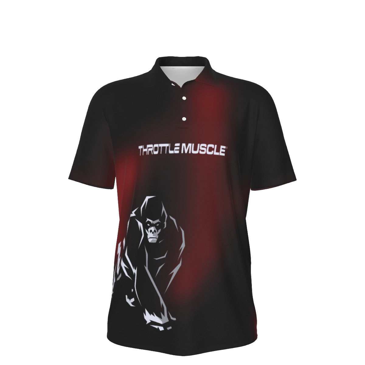 Throttle Muscle Men's Engine Armor All-Over Print Men's UV Protection POLO Shirt