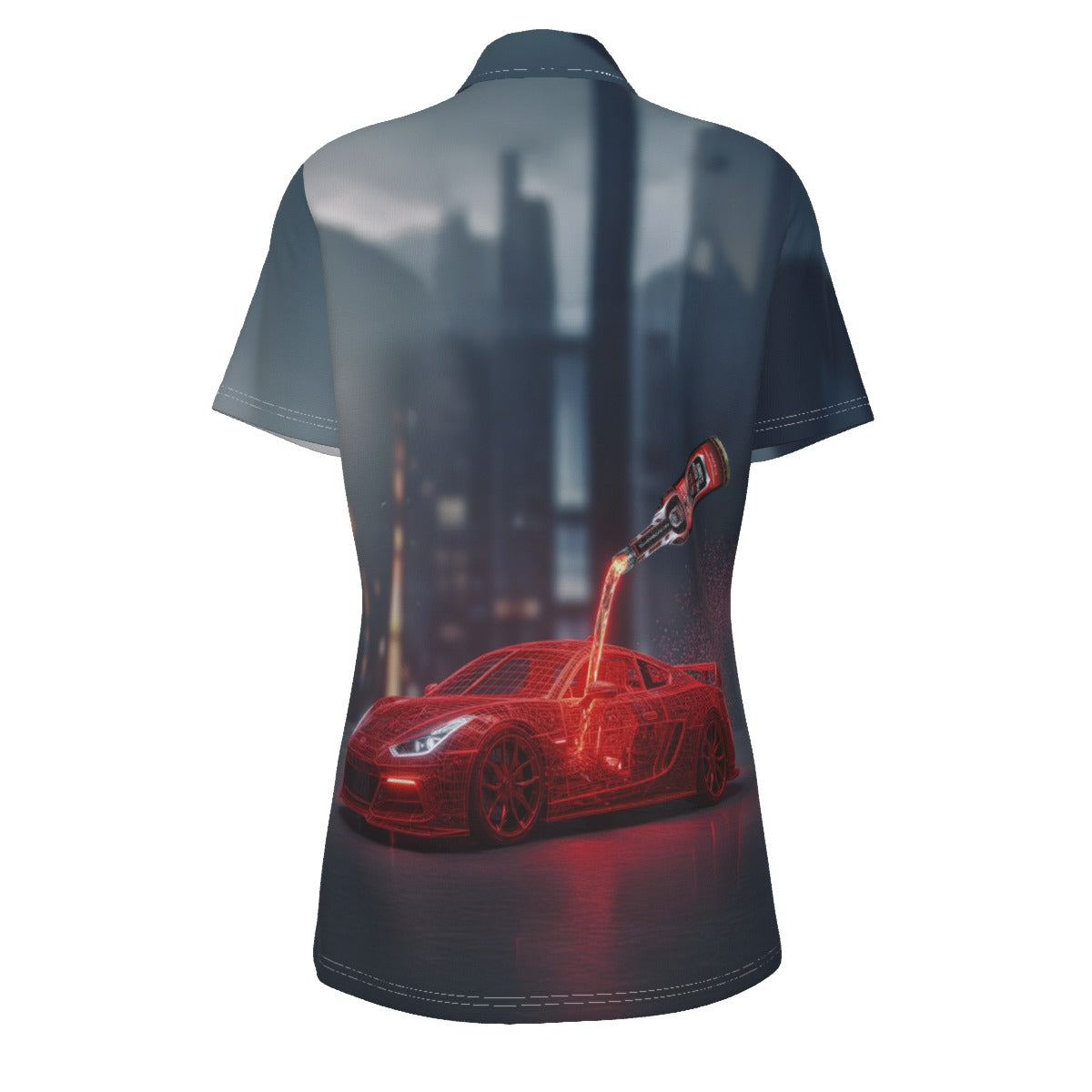 Throttle Muscle Women's FX805 All-Over Print Women's UV Protection POLO Shirt