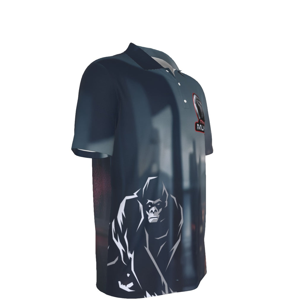 Throttle Muscle Men's FX805 All-Over Print Men's UV Protection POLO Shirt