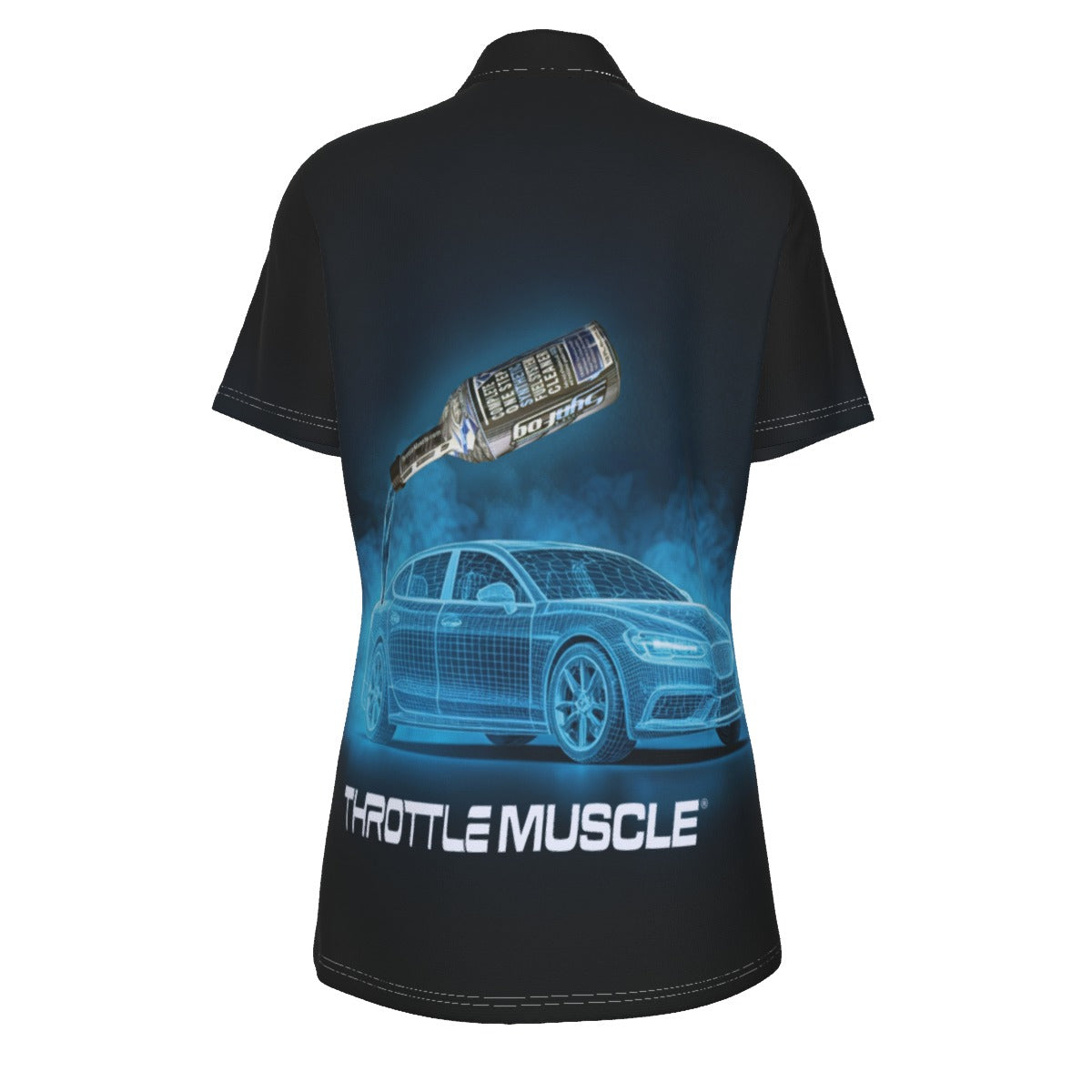Throttle Muscle Women's SynFog All-Over Print Women's UV Protection POLO Shirt