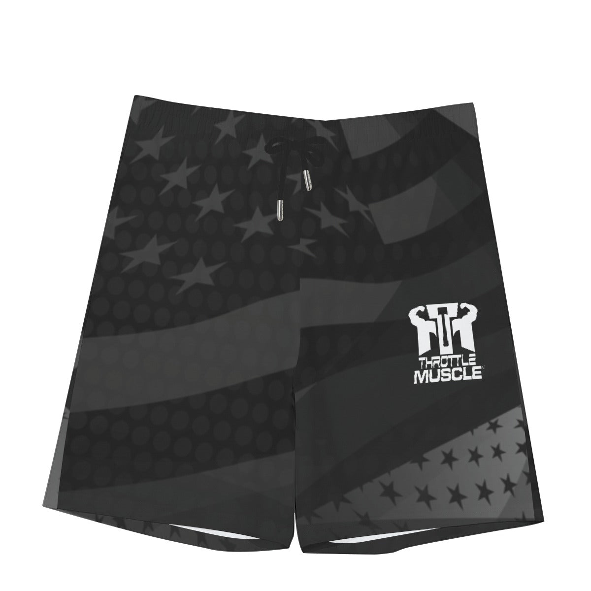 All-Over Print Men's Beach Shorts With Elastic Waist