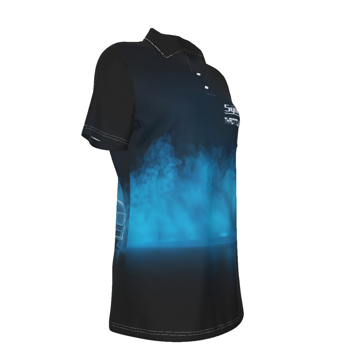 Throttle Muscle Women's SynFog All-Over Print Women's UV Protection POLO Shirt