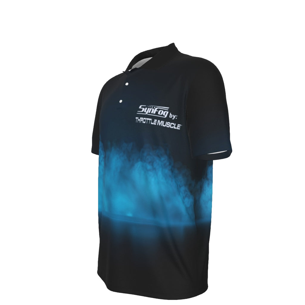 Throttle Muscle Men's SynFog All-Over Print Men's UV Protection POLO Shirt