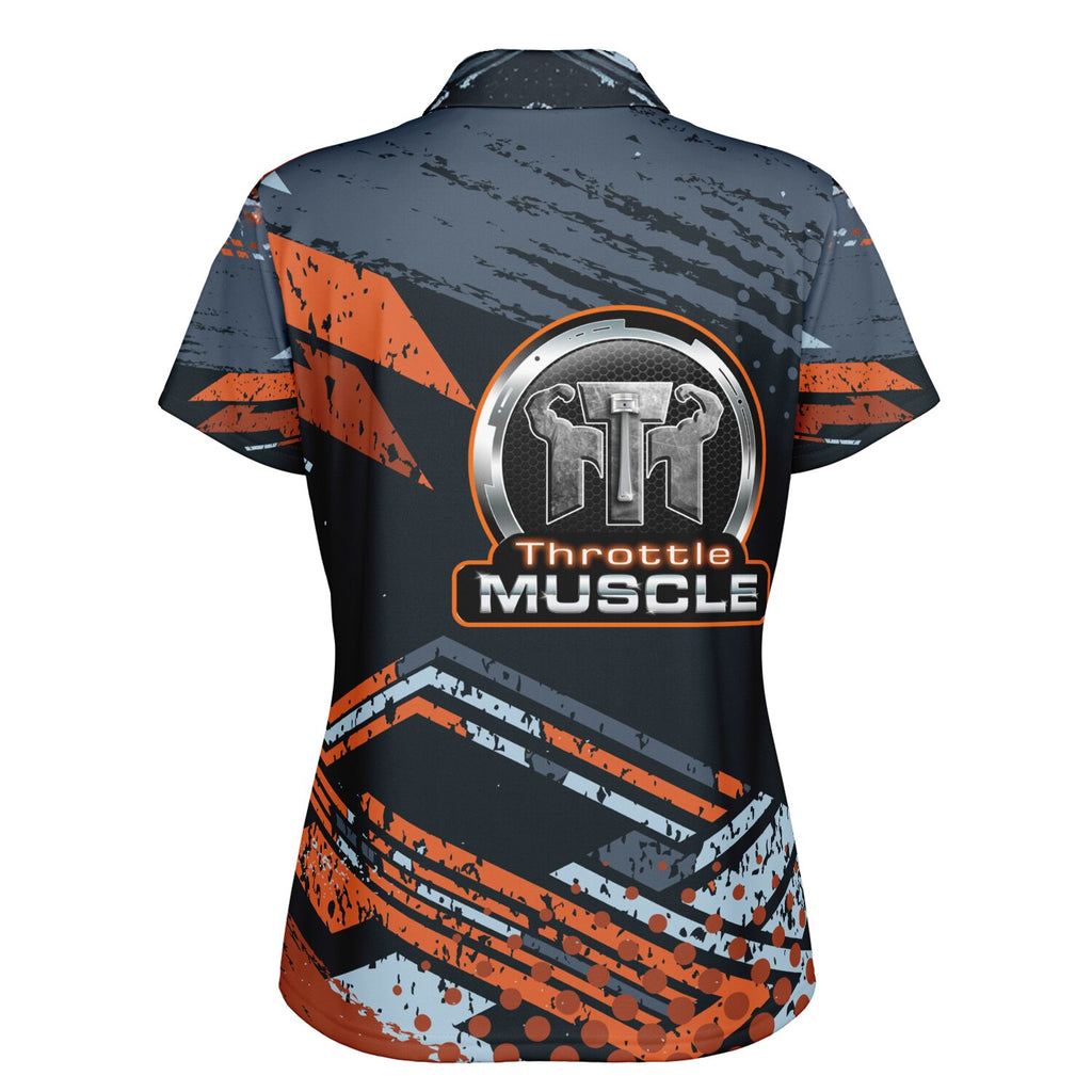 Throttle Muscle Muscle Blades Branded Women's Polo