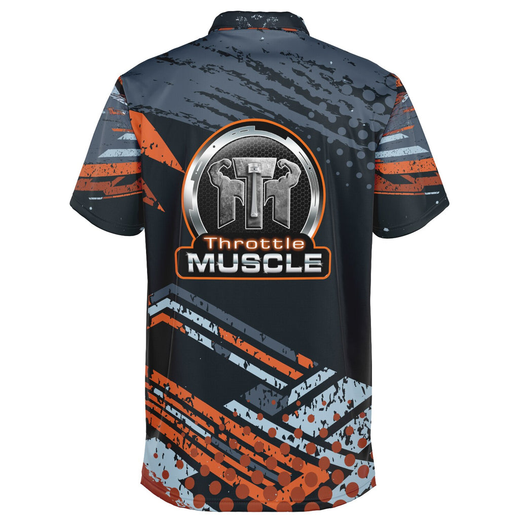 Throttle Muscle Muscle Blades Branded Men's Polo Shirt