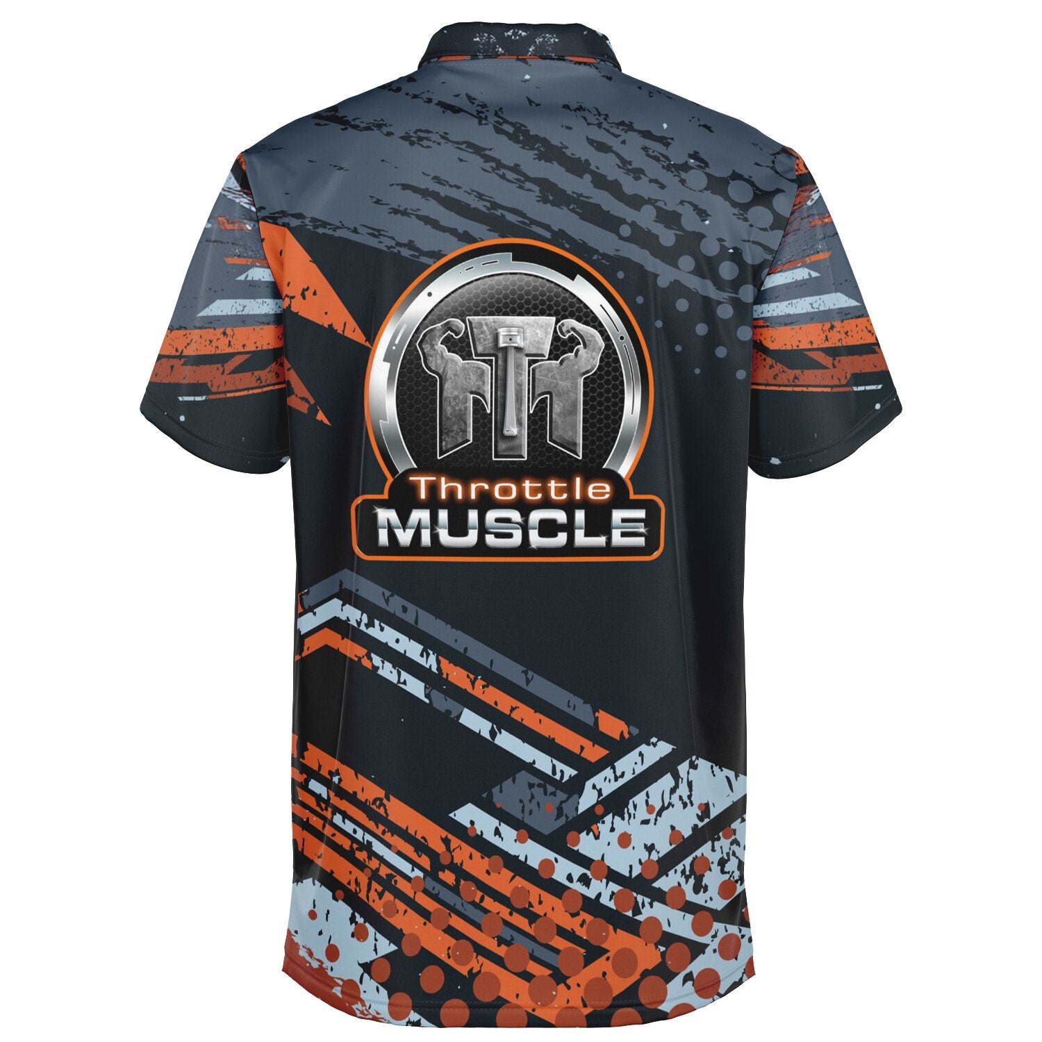 Throttle Muscle Muscle Blades Branded Men's Polo Shirt