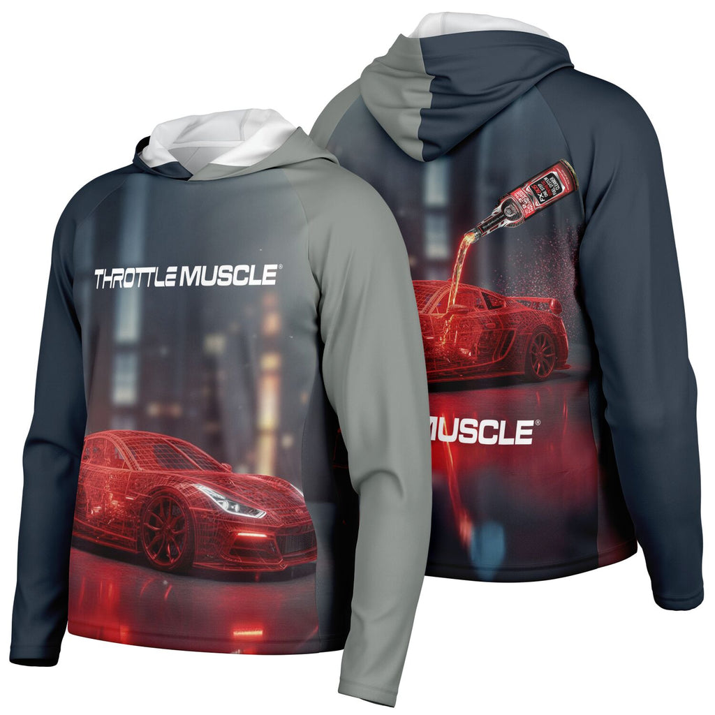 FX805 Men's Long Sleeve Hooded Performance Shirt