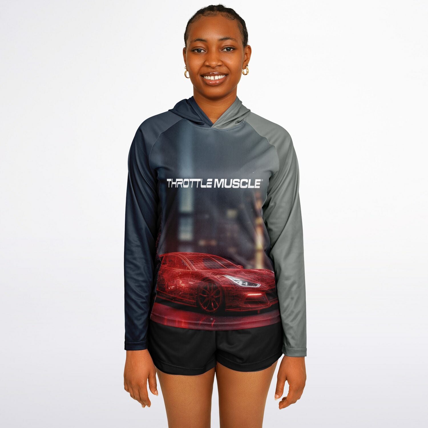 FX805 Women's Long Sleeve Hooded Performance Shirt