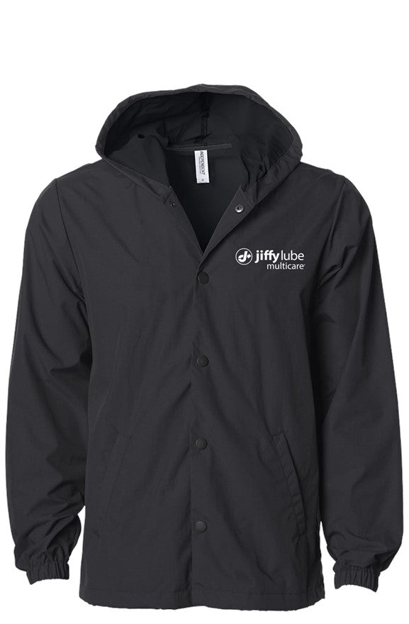 Black-On-Black-Water-Resistant Windbreaker