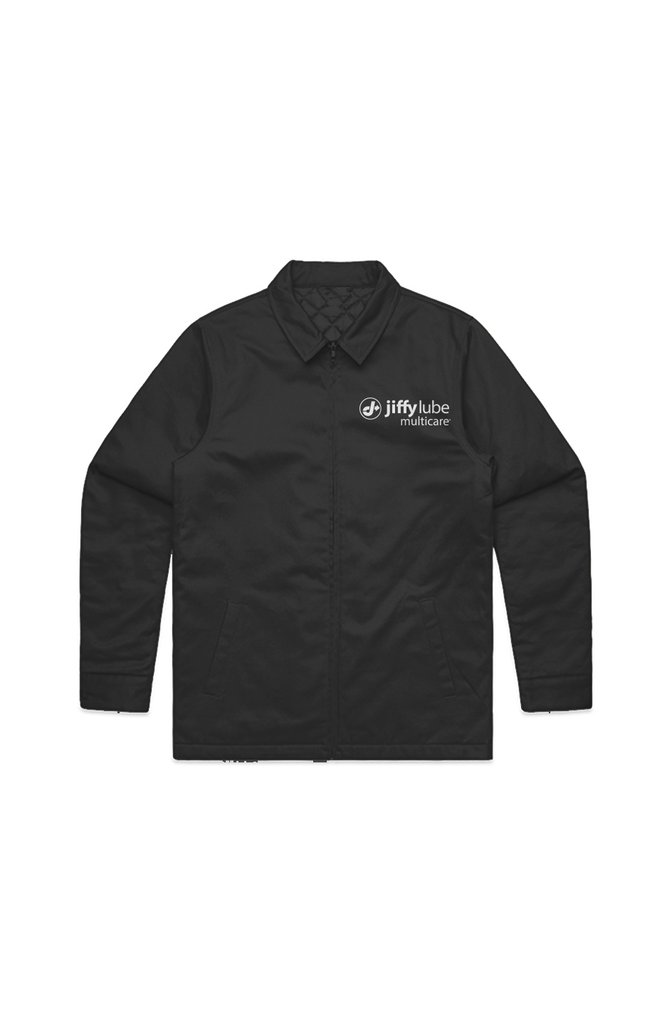 MENS SERVICE JACKET - BLACK CANVAS NO HOOD - MULTICARE THROTTLE MUSCLE