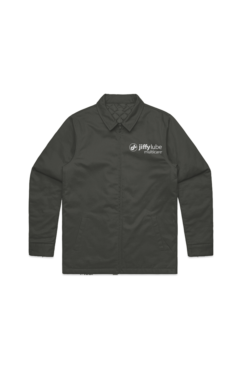 MENS SERVICE JACKET - BLACK CANVAS NO HOOD - MULTICARE THROTTLE MUSCLE