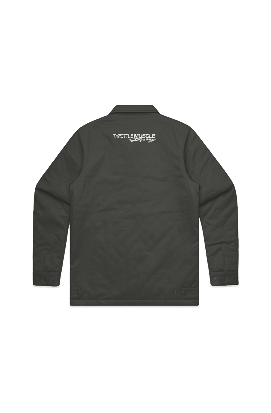 MENS SERVICE JACKET - BLACK CANVAS NO HOOD - MULTICARE THROTTLE MUSCLE