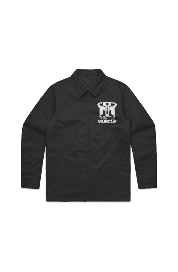 Mens Service Jacket with Throttle Muscle Embroidery - Nice Work Coat