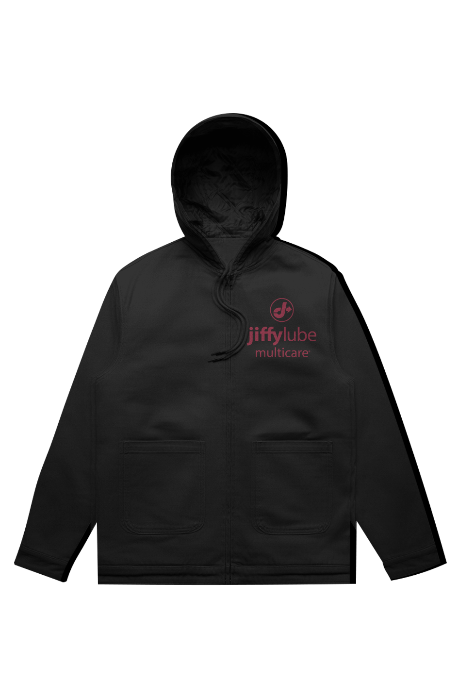 Canvas Hooded Work Jacket Embroidered Jiffy Lube MultiCare