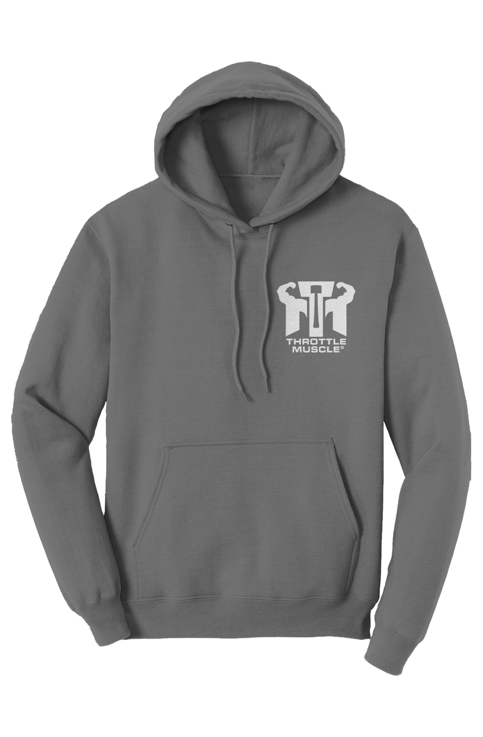 Core Fleece Pullover Hoodie Port Authority Throttle Muscle Embroidered