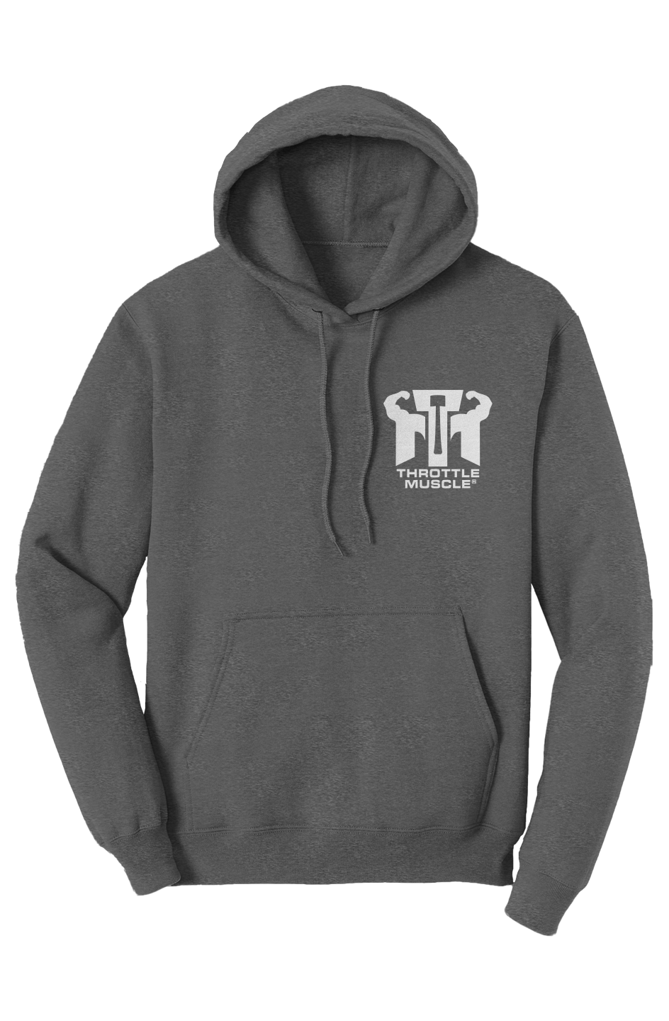 Core Fleece Pullover Hoodie Port Authority Throttle Muscle Embroidered