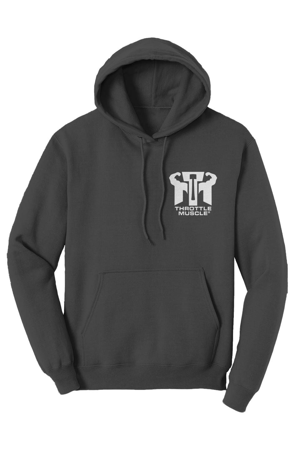 Core Fleece Pullover Hoodie Port Authority Throttle Muscle Embroidered
