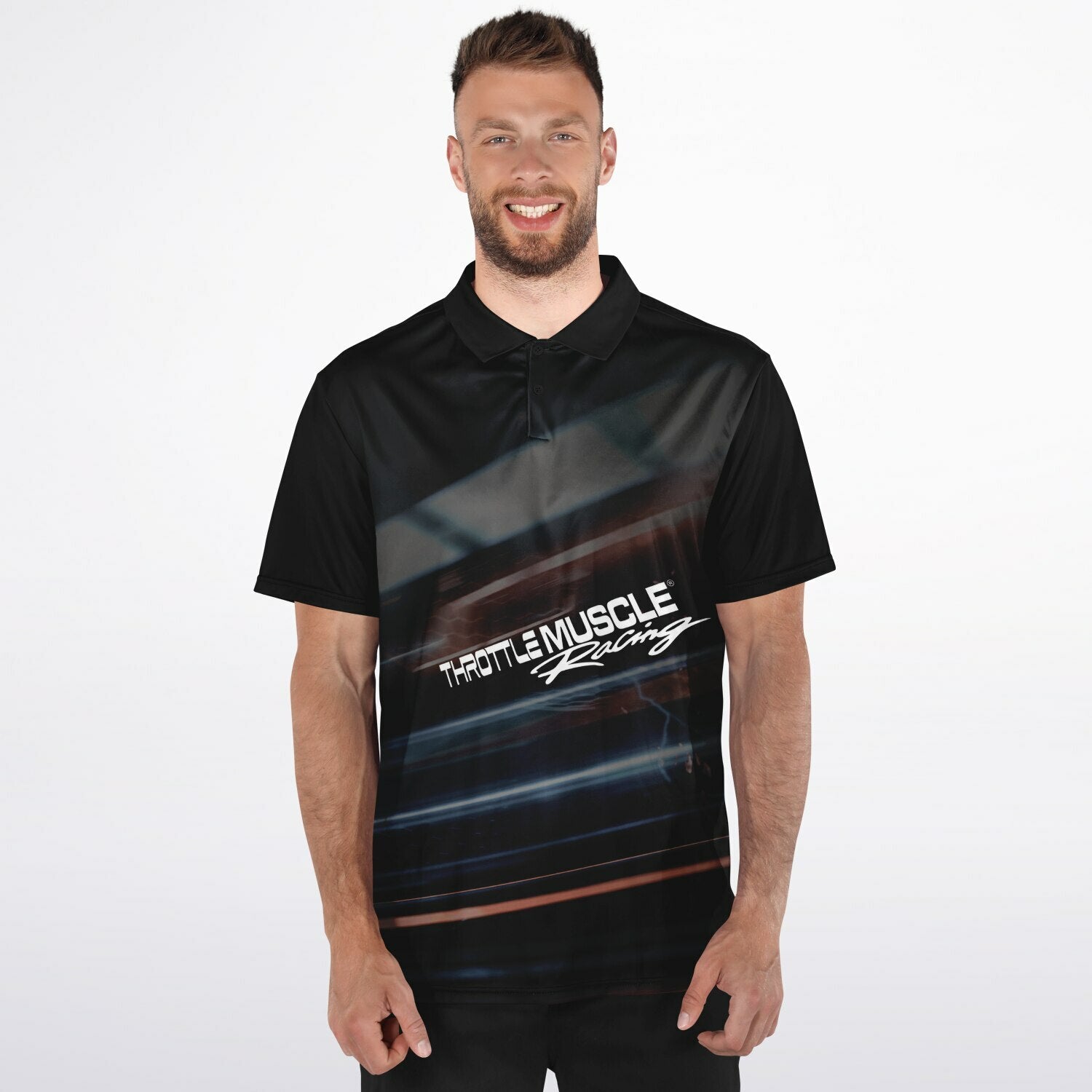 Throttle Muscle Racing Men's Polo Shirt