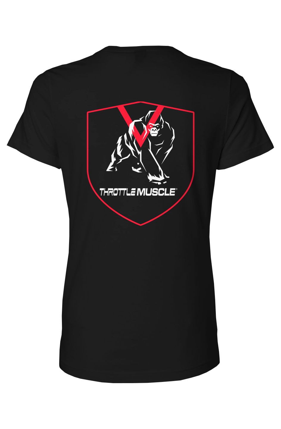 Softstyle T Shirt Women Throttle Muscle Racing Gorilla