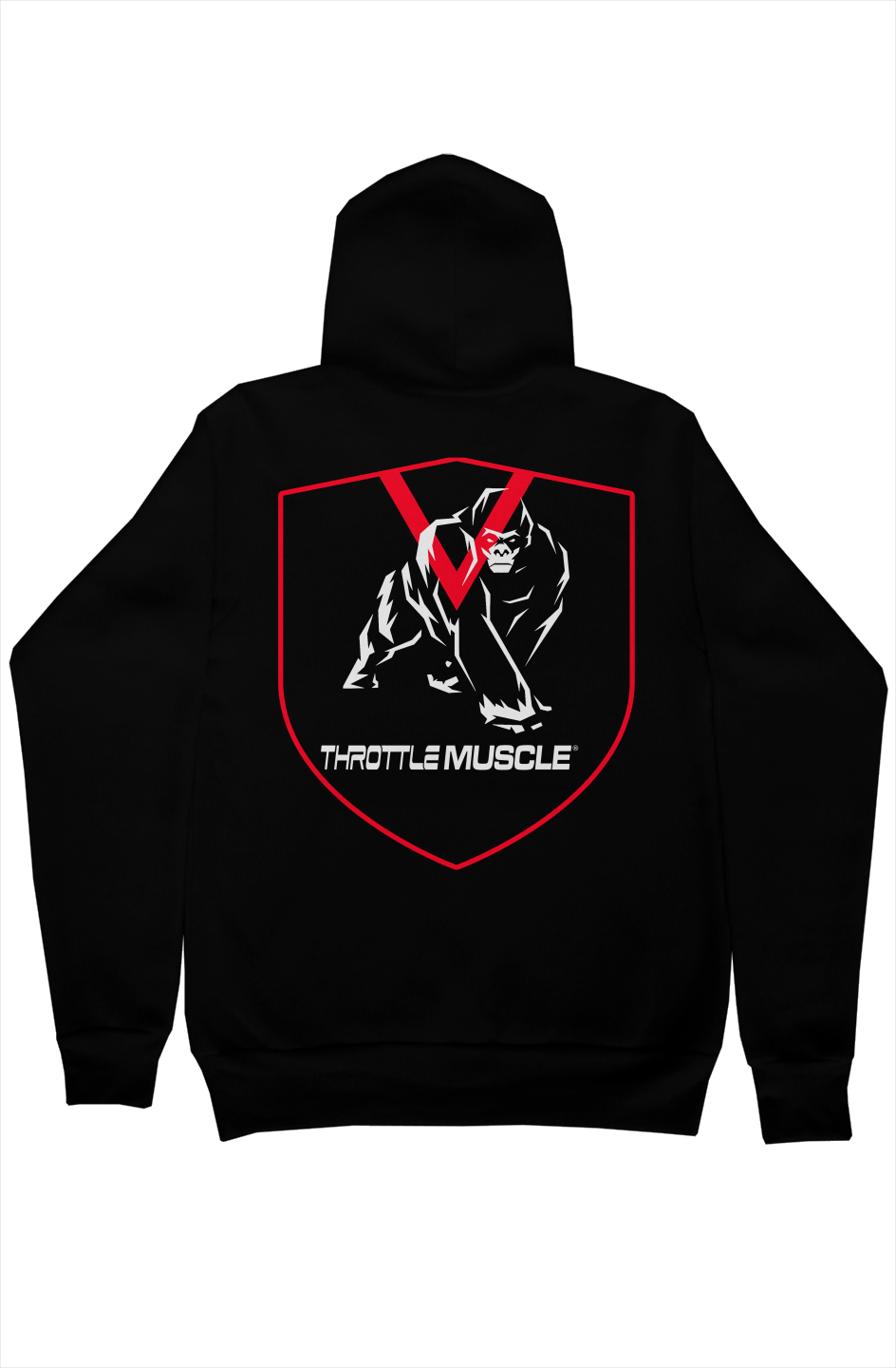 Pullover Hoodie Throttle Muscle and Gorilla