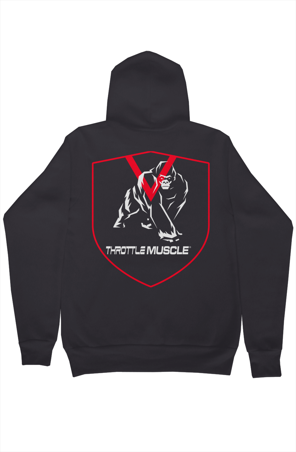 Pullover Hoodie Throttle Muscle and Gorilla