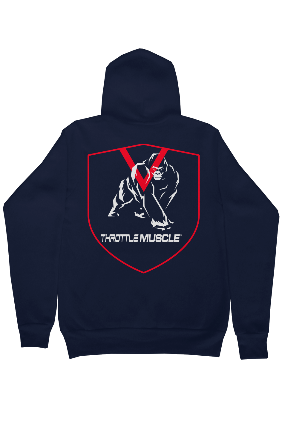 Pullover Hoodie Throttle Muscle and Gorilla
