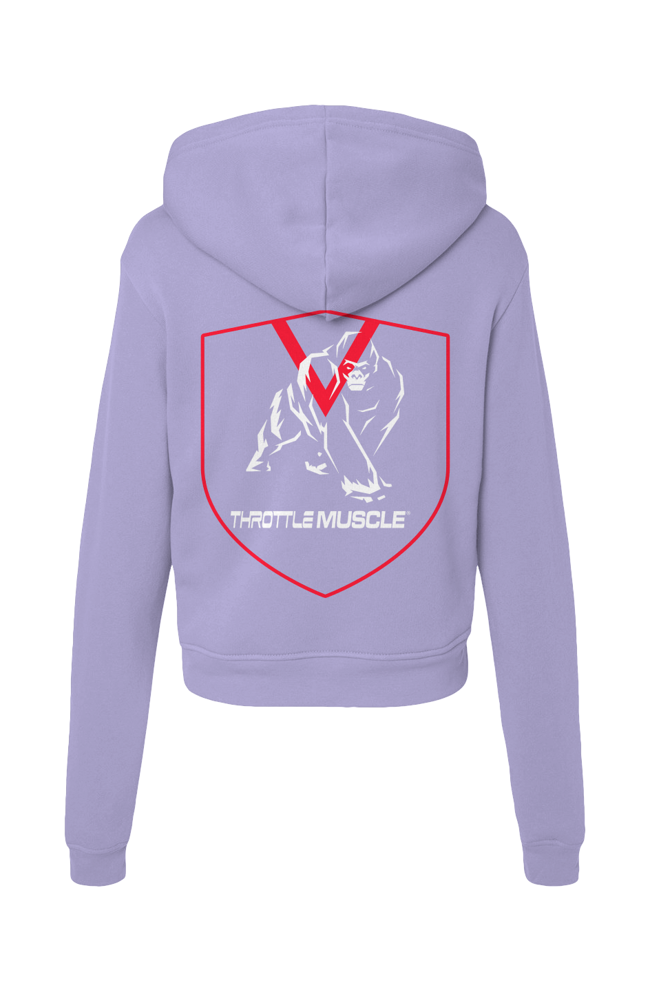 Womens Classic Hoodie Sweatshirt Throttle Muscle and Gorilla