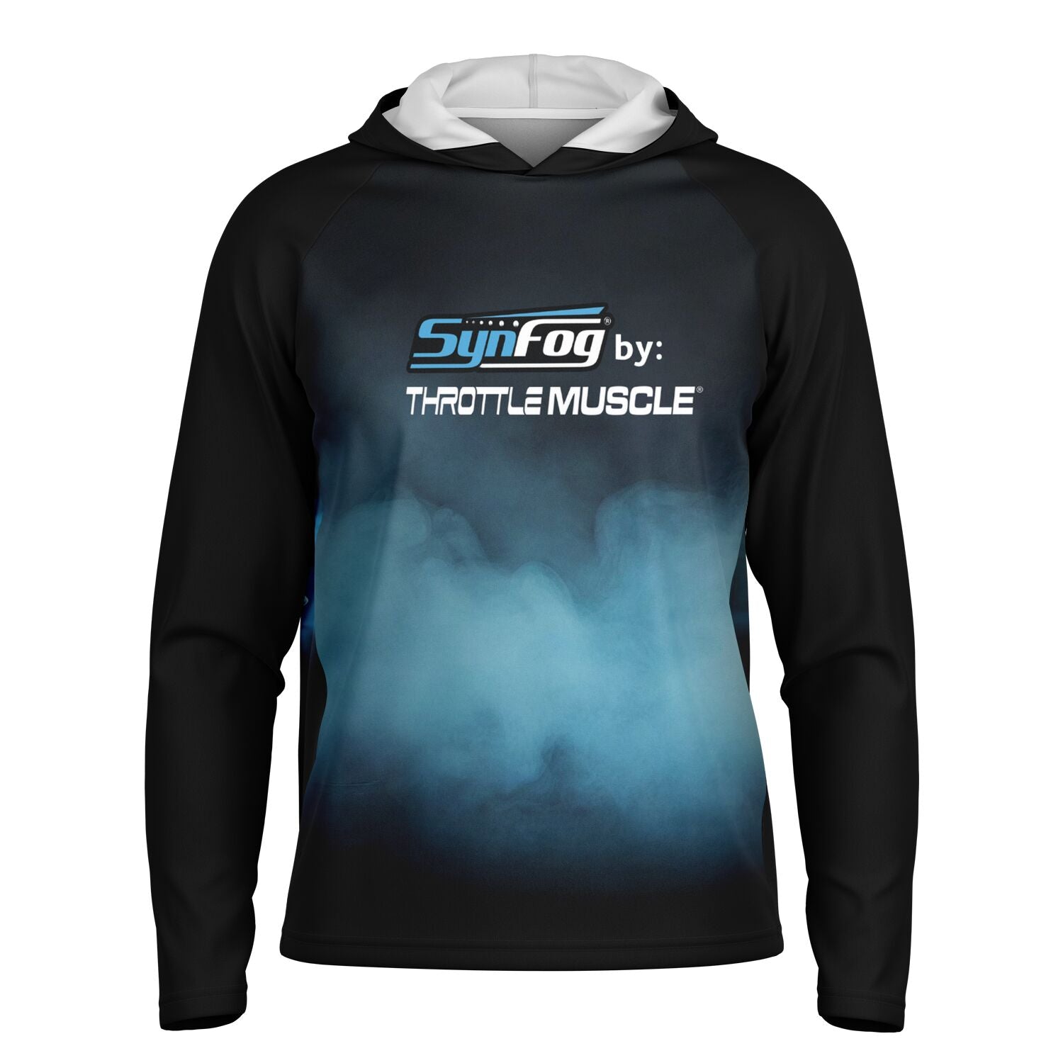 SynFog by Throttle Muscle Men's Long Sleeve Hooded Performance Shirt