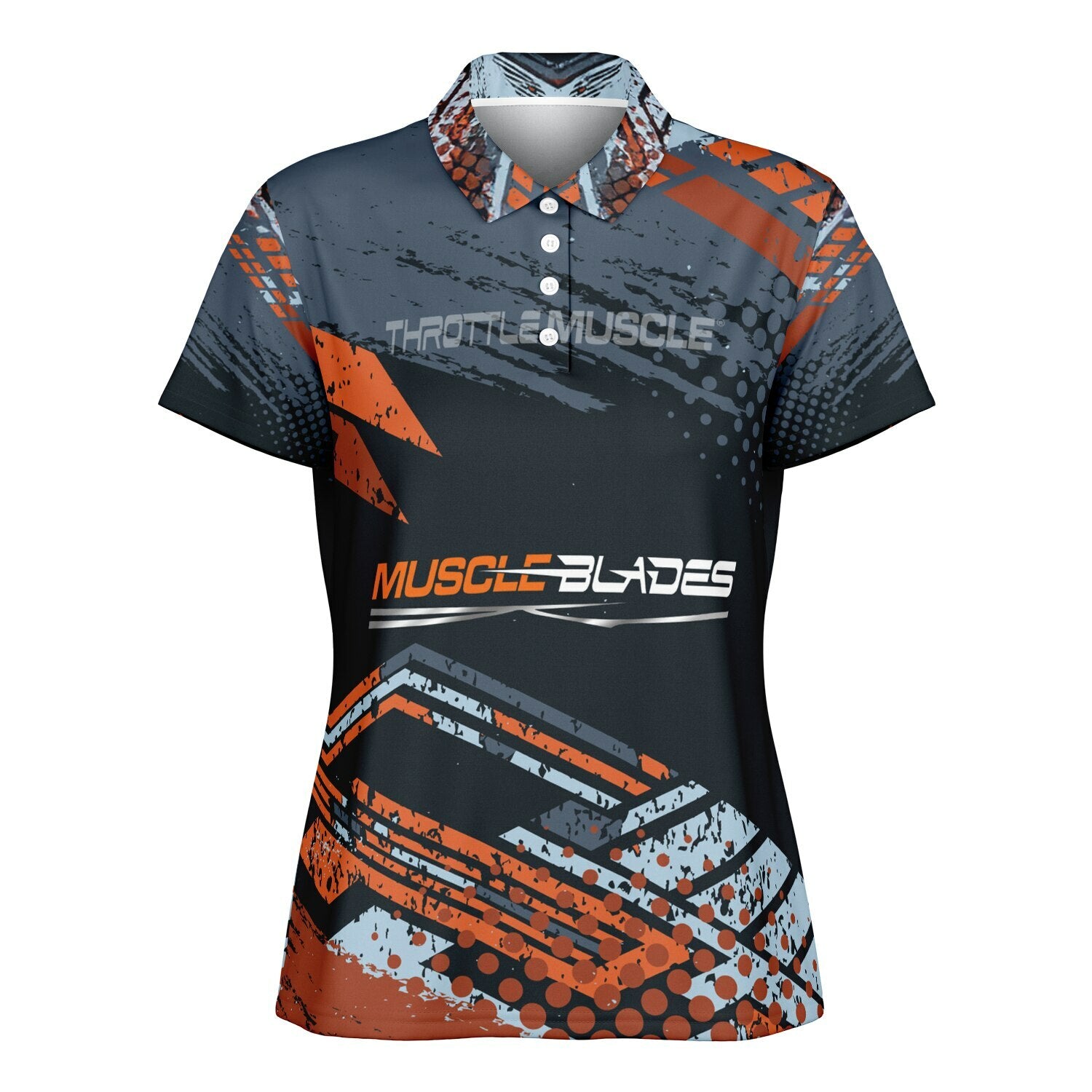 Throttle Muscle Muscle Blades Branded Women's Polo