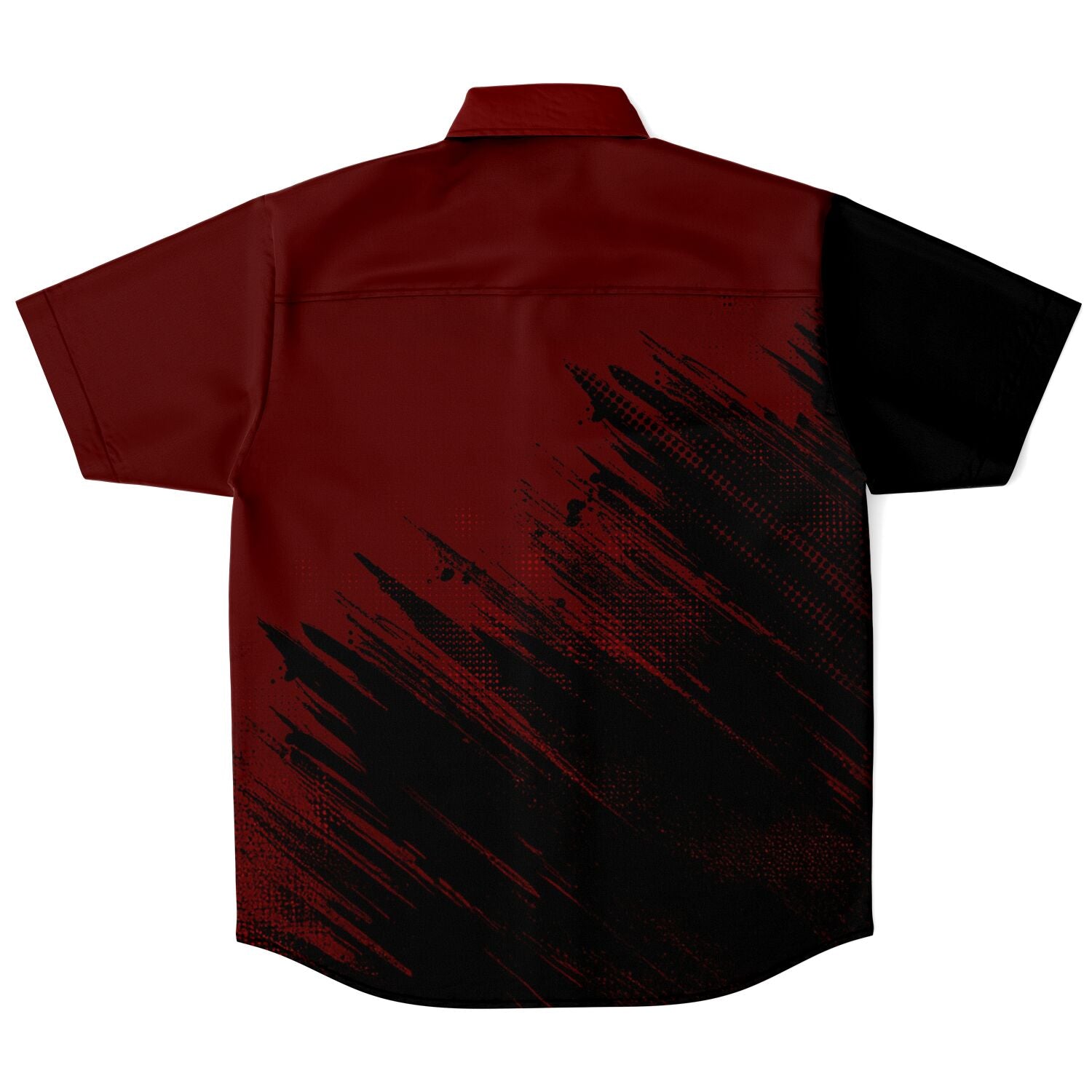 Jiffy Lube MultiCare Men's Black and Maroon Button Down Shirt