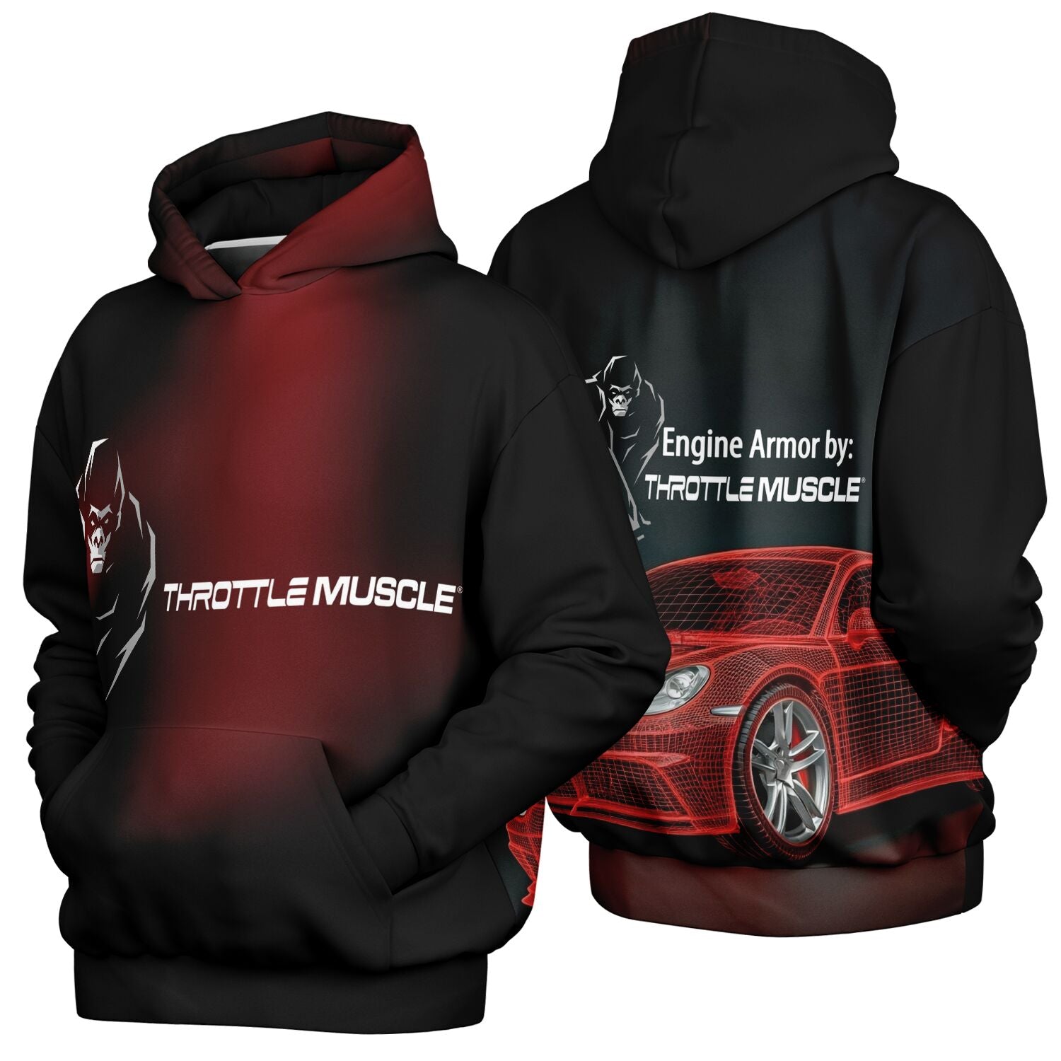 Engine Armor Men's and Women's Heavyweight Oversized Hoodie
