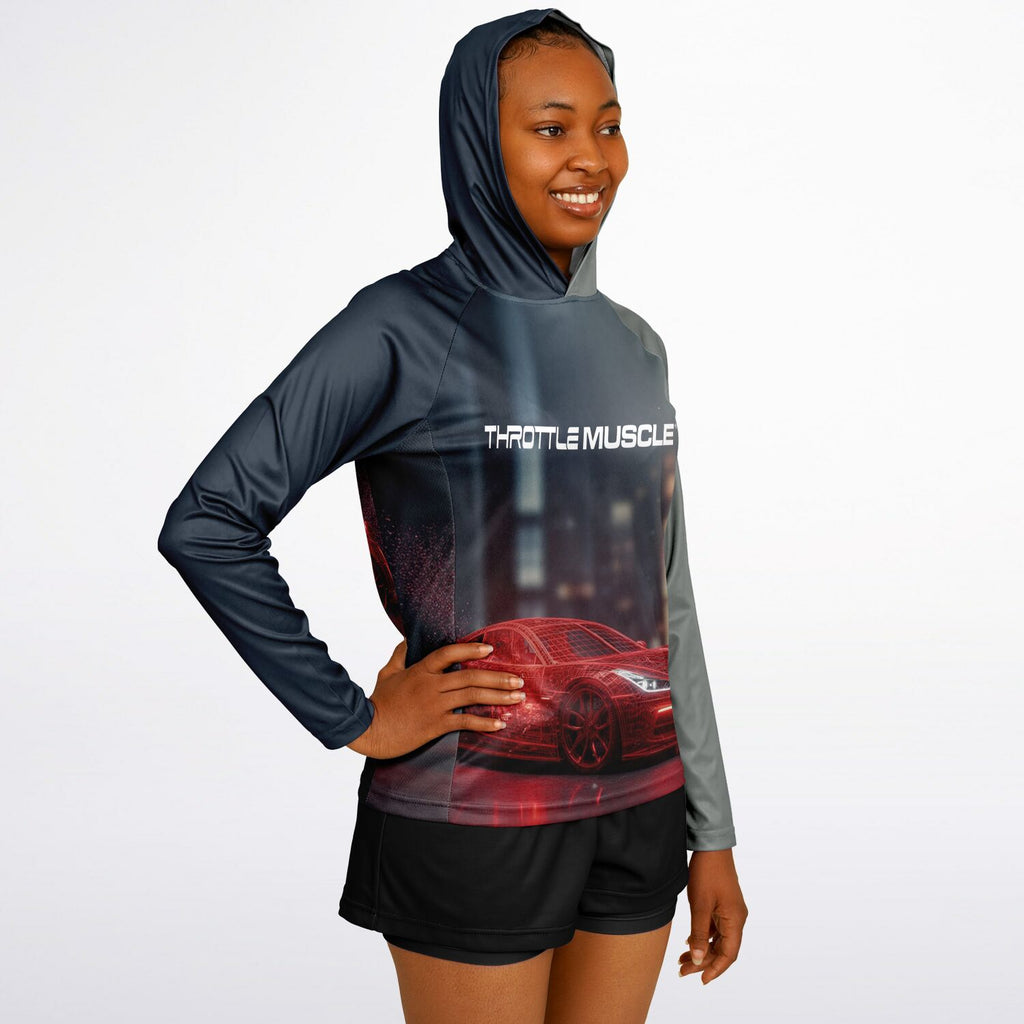 FX805 Women's Long Sleeve Hooded Performance Shirt