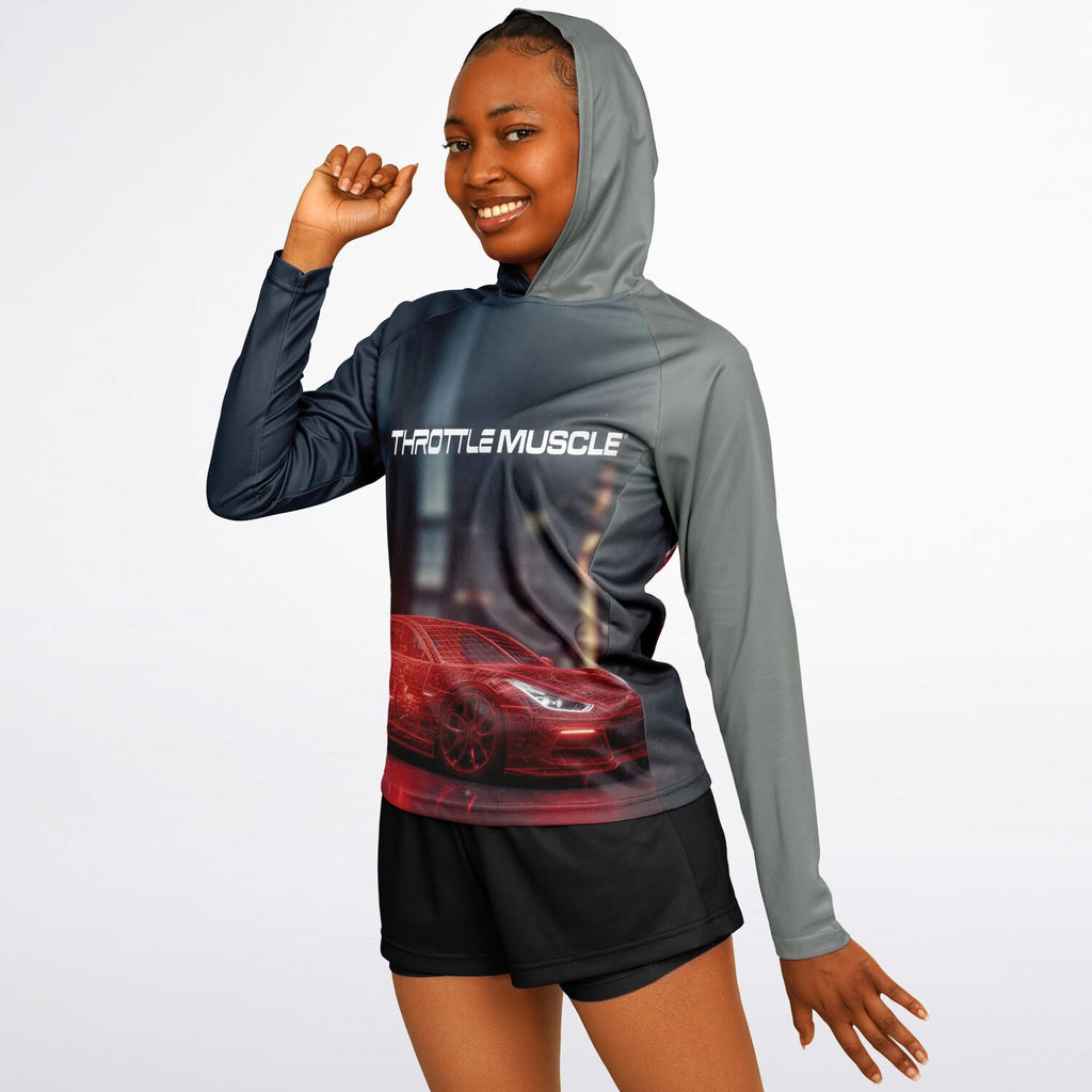 FX805 Women's Long Sleeve Hooded Performance Shirt