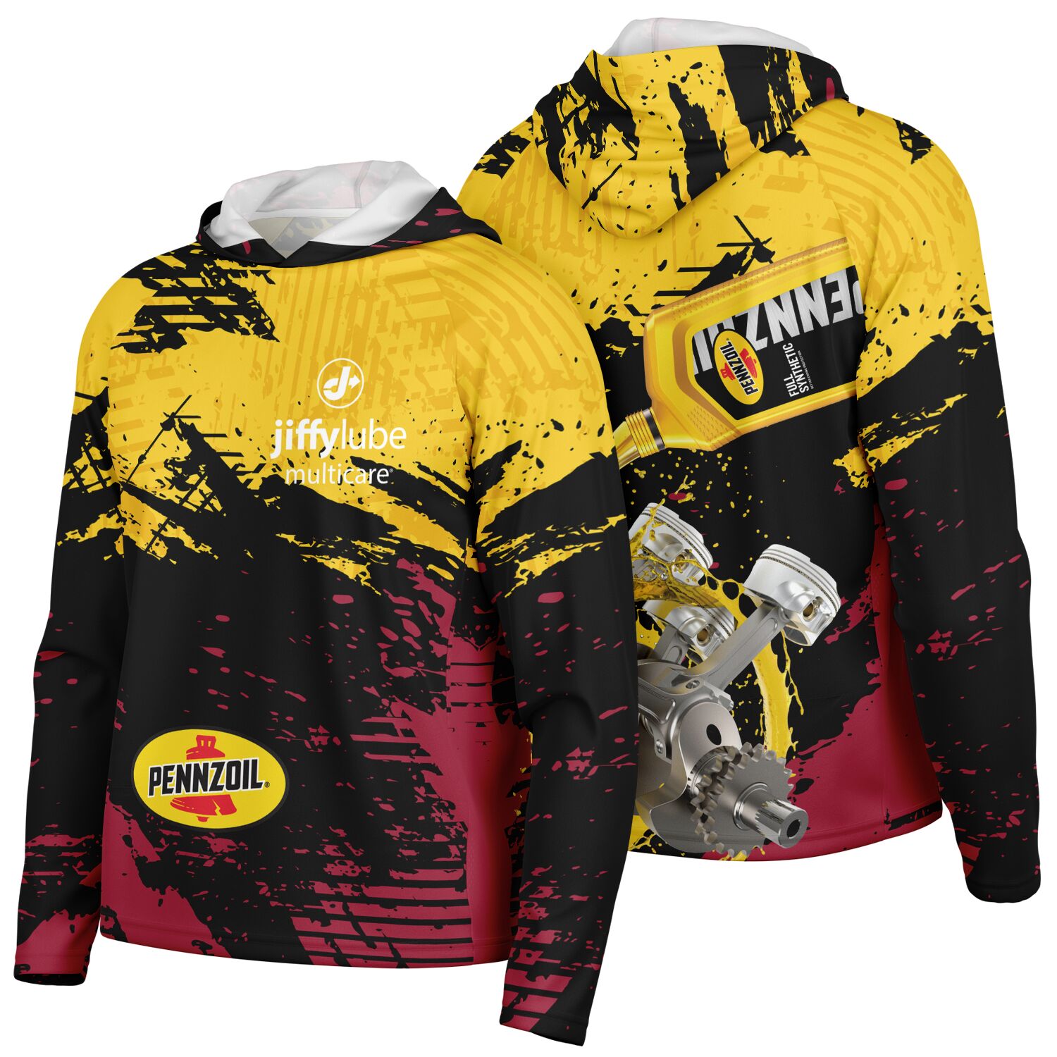 Jiffy Lube Pennzoil Collab Men's Performance Shirt Hoodie