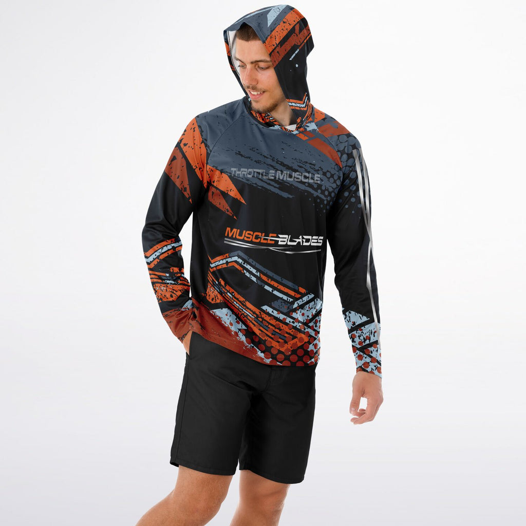 Throttle Muscle Muscle Blades Branded Men's Performance Shirt Hoodie