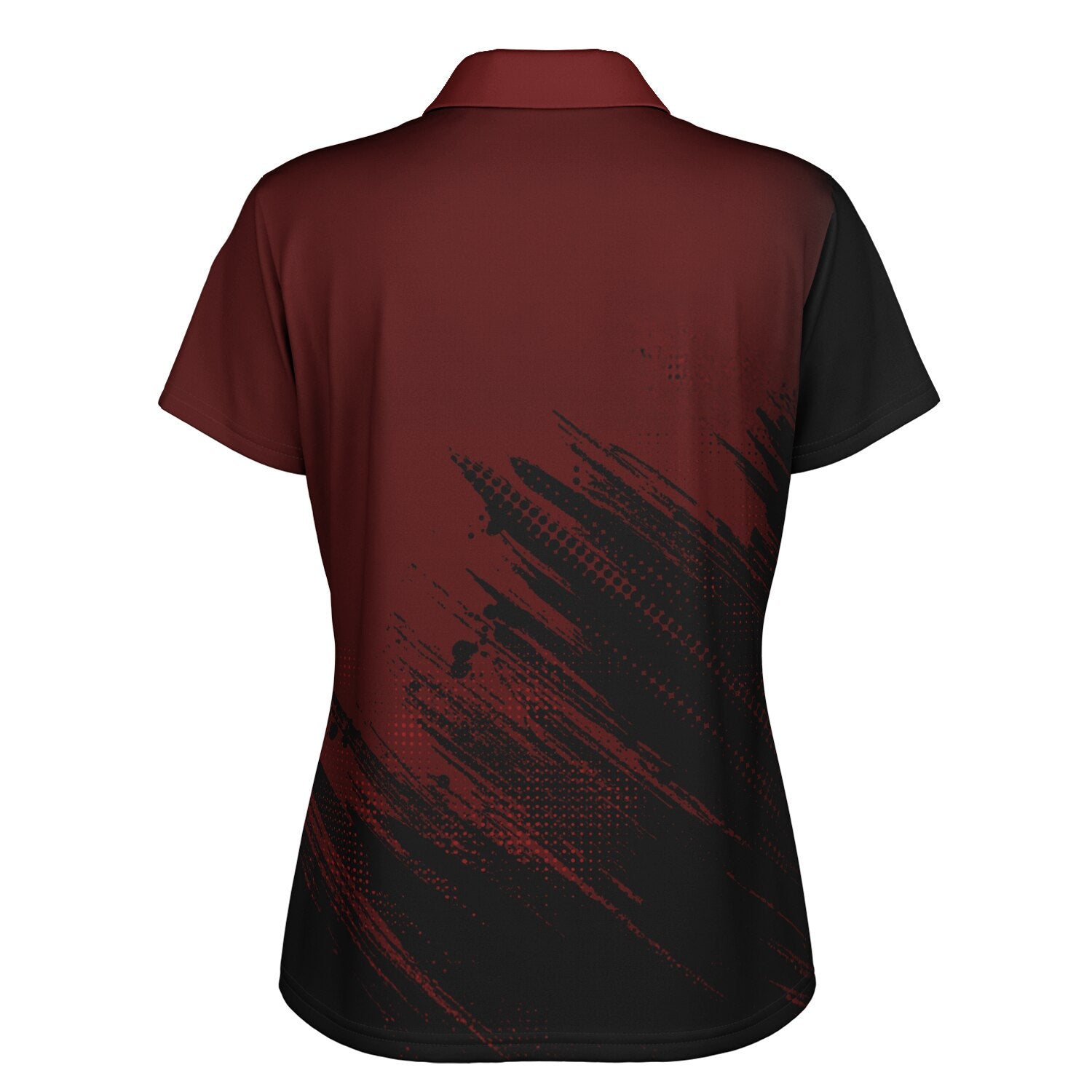 Jiffy Lube Black and Maroon Women's Polo Shirt Design 1