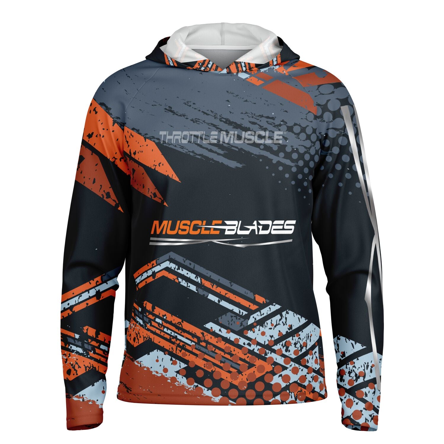Throttle Muscle Muscle Blades Branded Men's Performance Shirt Hoodie
