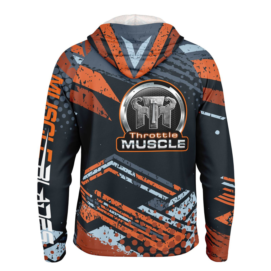 Throttle Muscle Muscle Blades Branded Men's Performance Shirt Hoodie