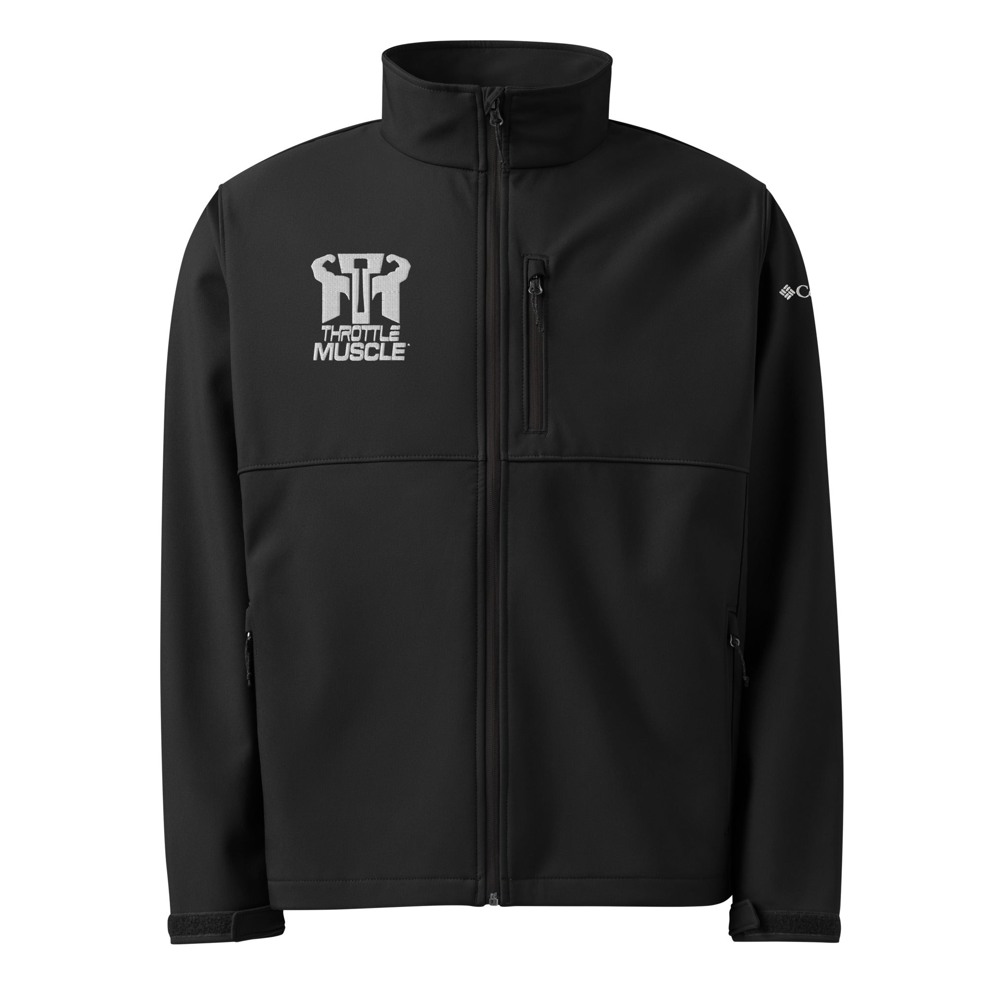 Columbia soft shell jacket Throttle Muscle branded embroidery ...